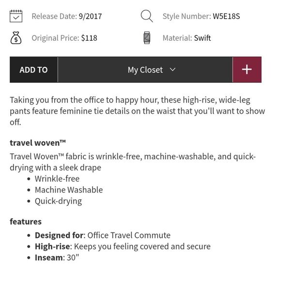 Lululemon Noir Pant Black Relaxed Fit Tie Waist With Pockets Size 6 - Picture 13 of 13